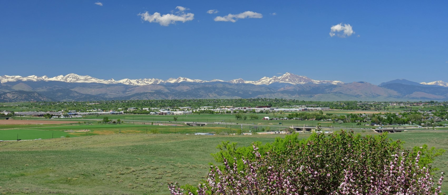 Broomfield skyline Rocky Mountains