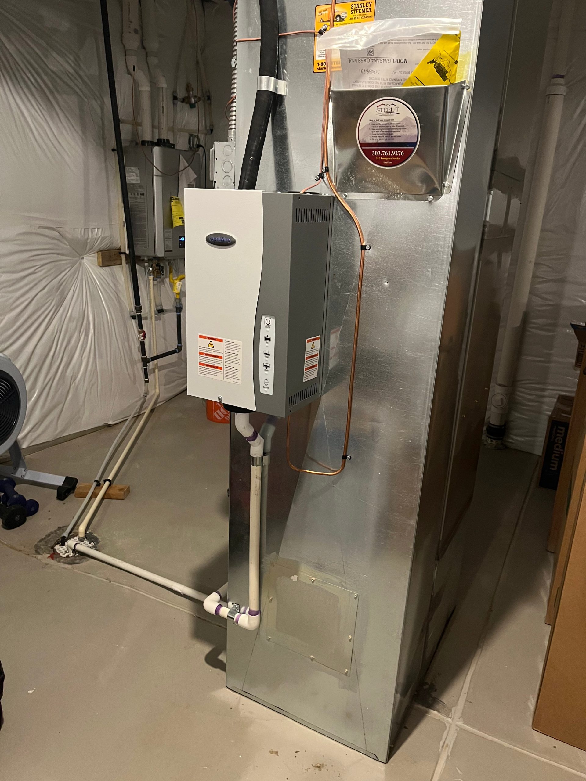 Steam Humidifier Installed in Lafayette Home