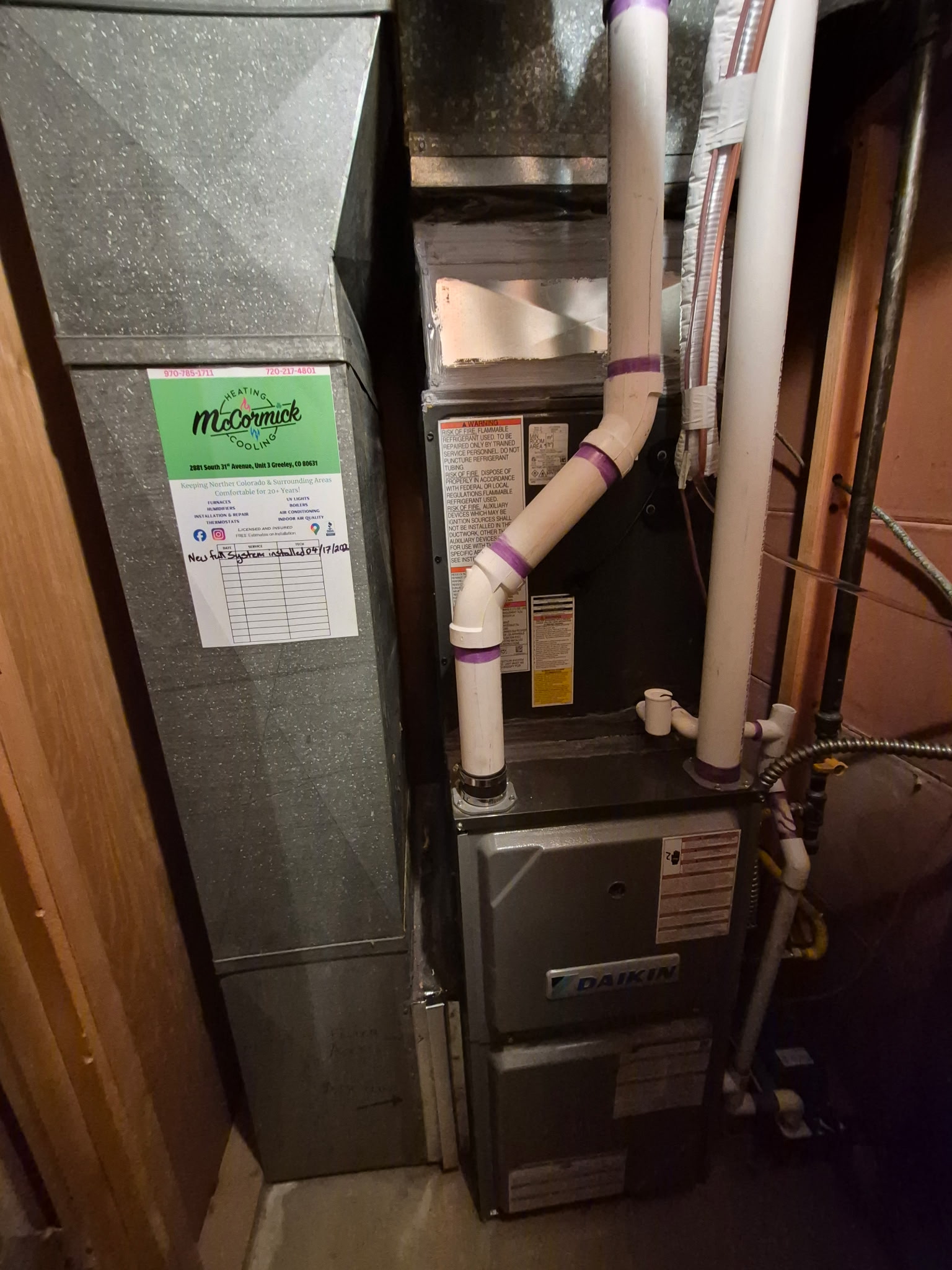 Furnace Installed in Northern Colorado Home
