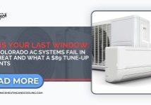 Blog header image for spring AC maintenance Greeley, explaining why systems fail in June heat and highlighting the 9 tune-up
